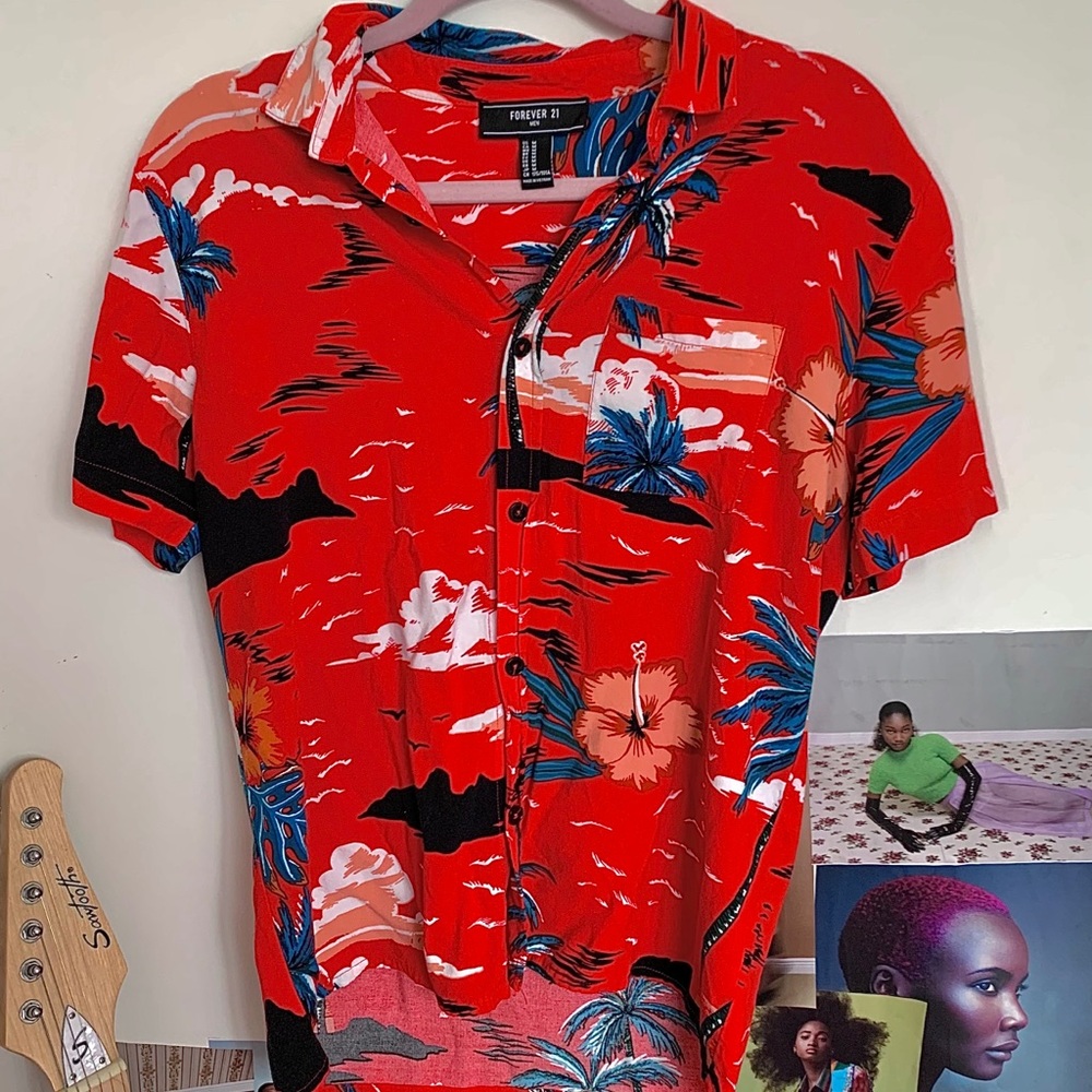 Red Tropical Shirt